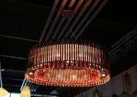 Moderner Leuchter LED beleuchtet goldenen Leuchter Rose für Hotel-Dekoration
