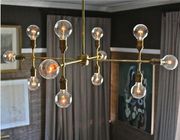 12 Birnen-symmetrischer Entwurfs-hängende Leuchter-Lampe für das Stationieren des Raumes